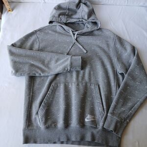 Nike Unisex All Over Swoosh Print Pullover Hoodie Size M Gorpcore Streetwear